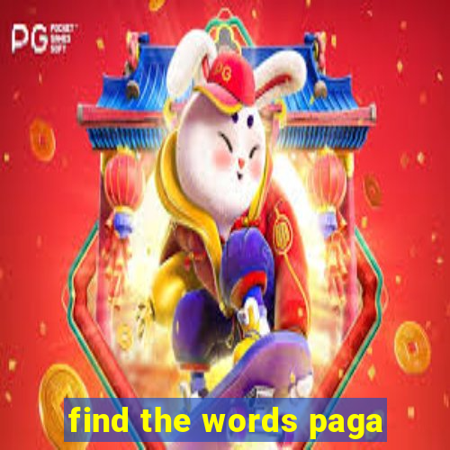 find the words paga